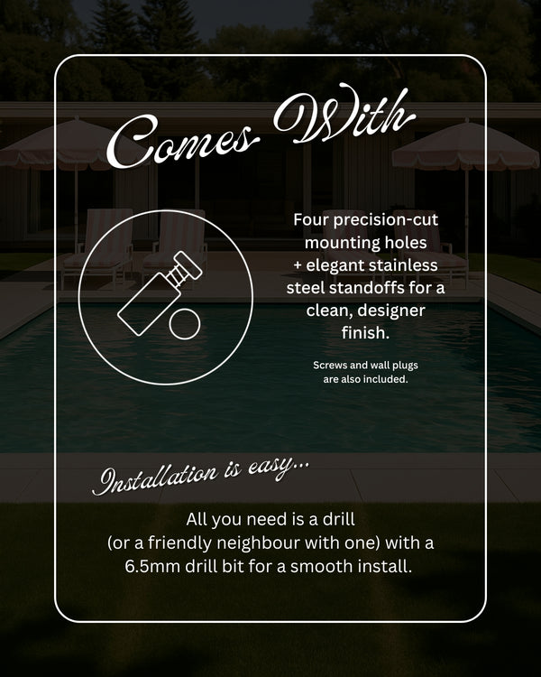 Regatta Blue | Mid-Century Pool CPR Sign