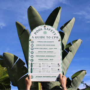 age CPR Pool Safety sign, stylish, safe, and compliant with Australian regulations – Holidae Haus