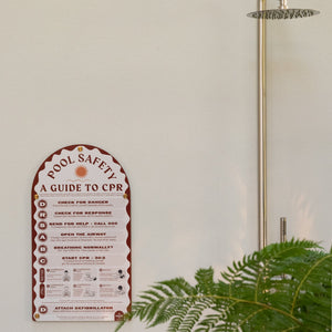 Rust | Mediterranean CPR Pool Sign