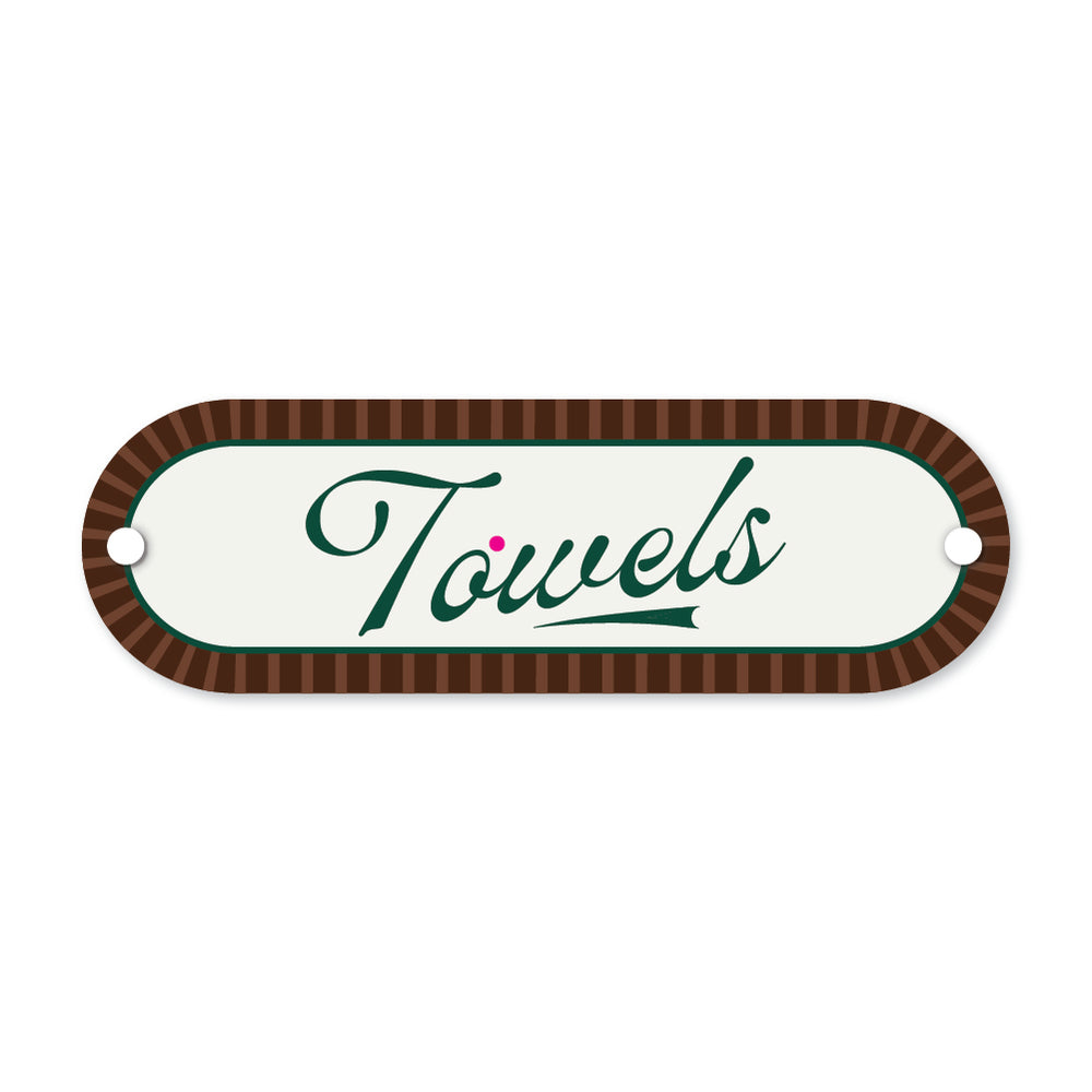 Leather & Moss | Towel Plaque