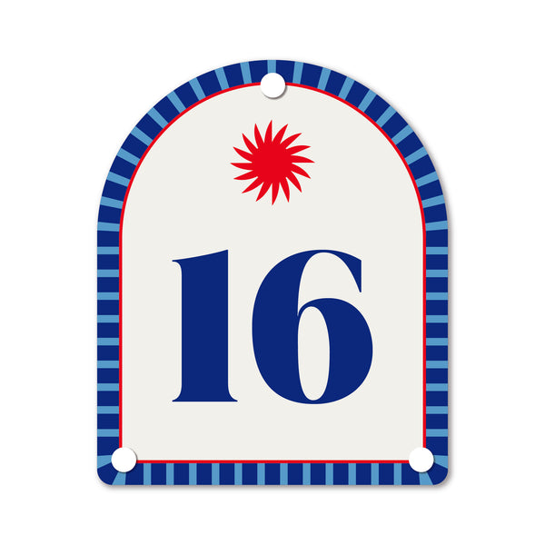 Regatta Blue | Mid-Century House Number