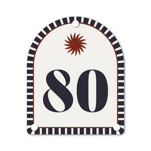 Tuxedo Black | Mid-Century House Number