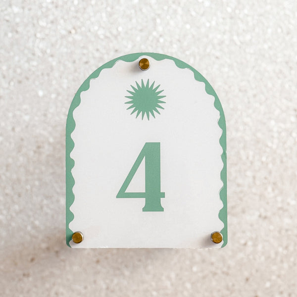 Sage Green | Mediterranean House Number