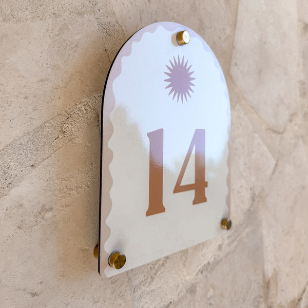 Travertine | Mediterranean House Number
