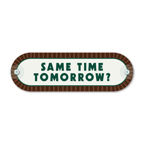 Custom Pill Plaque • Leather & Moss