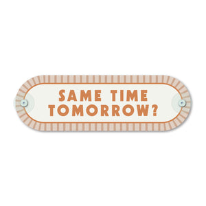 Custom Pill Plaque • Linen Beige