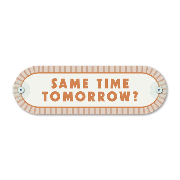 Custom Pill Plaque • Linen Beige