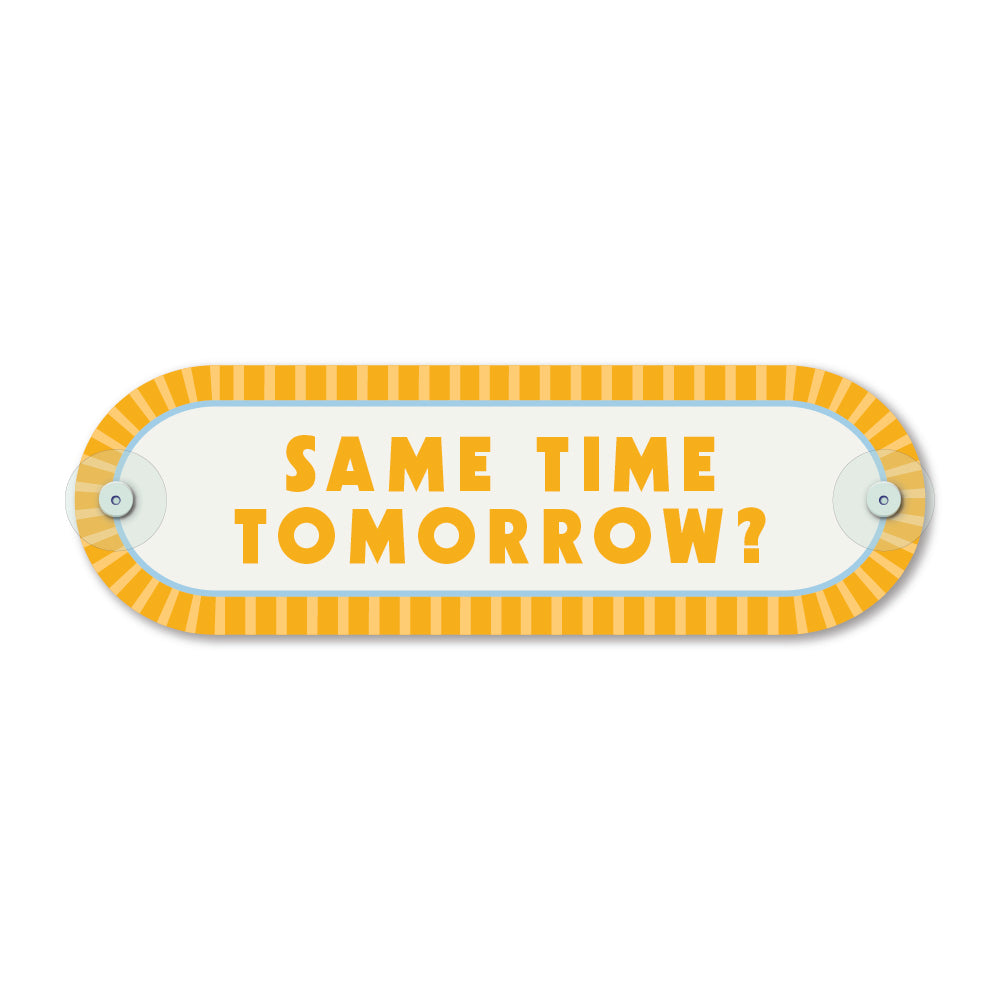 Custom Pill Plaque • Mimo Yellow