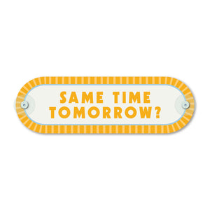 Custom Pill Plaque • Mimo Yellow