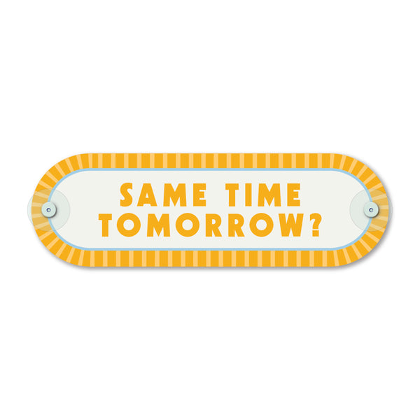 Custom Pill Plaque • Mimo Yellow