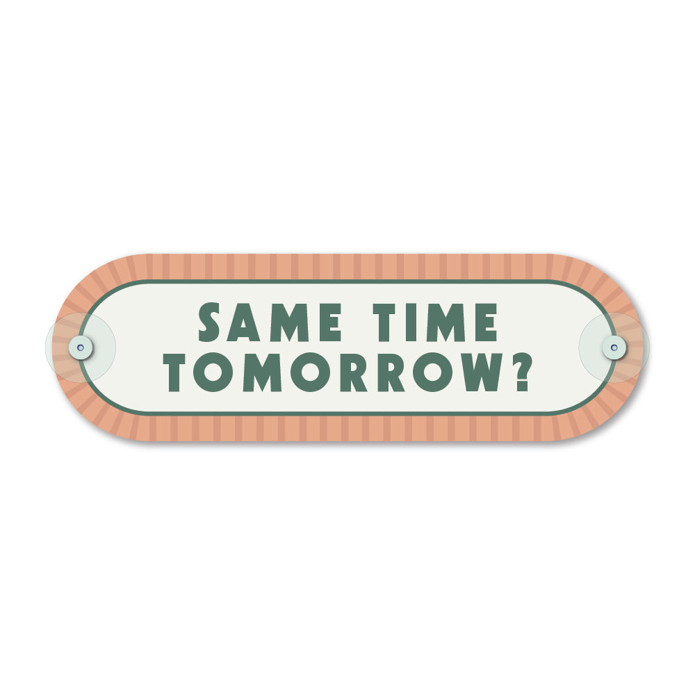 Custom Pill Plaque • Rosé Pink