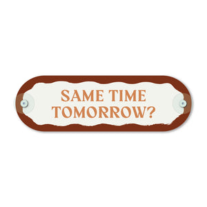 Custom Pill Plaque • Rust Maroon