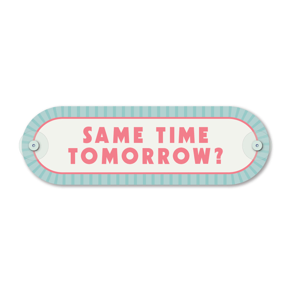 Custom Pill Plaque • Sorbet Blue