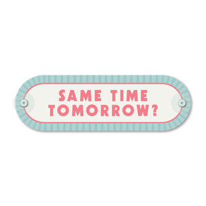 Custom Pill Plaque • Sorbet Blue