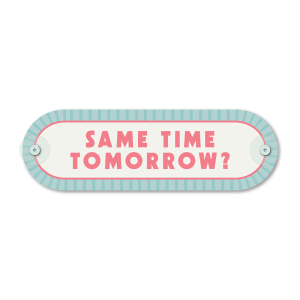 Custom Pill Plaque • Sorbet Blue