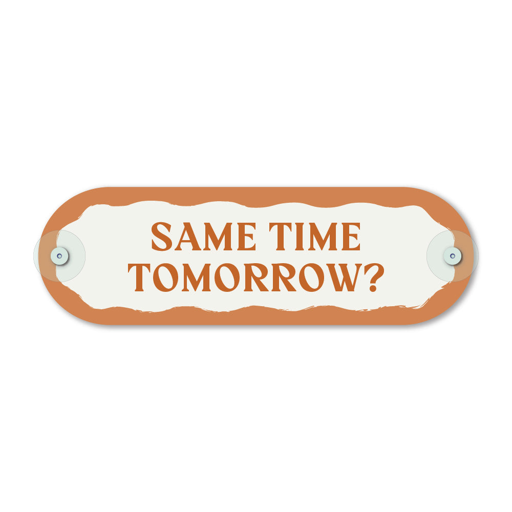 Custom Pill Plaque • Terracotta Brown