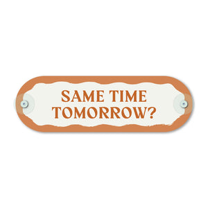 Custom Pill Plaque • Terracotta Brown