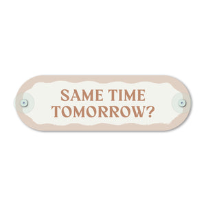 Custom Pill Plaque • Travertine Beige