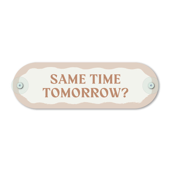 Custom Pill Plaque • Travertine Beige
