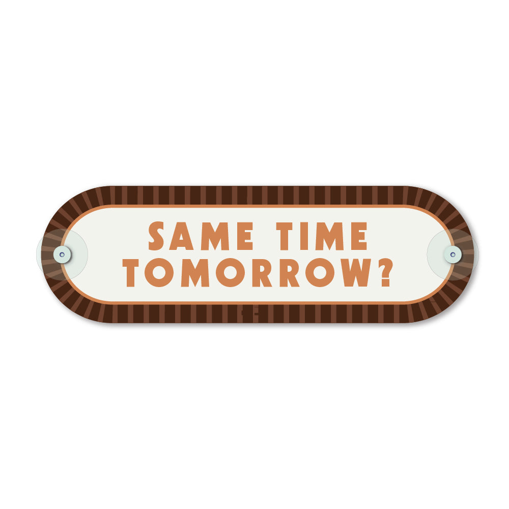 Custom Pill Plaque • Walnut Brown