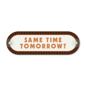 Custom Pill Plaque • Walnut Brown