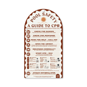 Rust | Mediterranean CPR Pool Sign