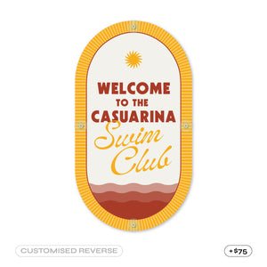 Marigold | Mid-Century Pool CPR Sign