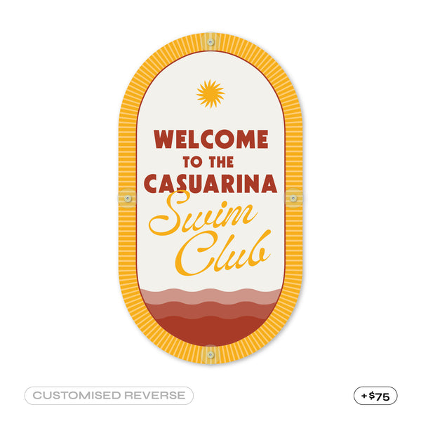 Marigold | Mid-Century Pool CPR Sign