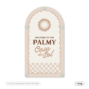 Travertine | Mediterranean CPR Pool Sign