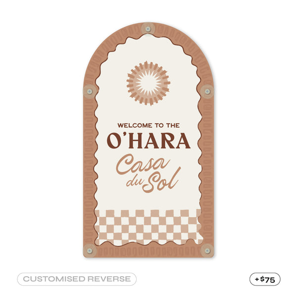 Tuscany Taupe | Mediterranean CPR Pool Sign