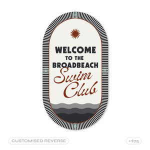 Tuxedo Black | Mid-Century Pool CPR Sign