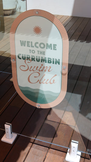 Rosé Pink | Mid-Century Pool CPR Sign