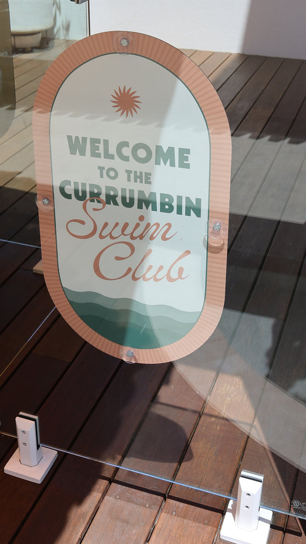 Rosé Pink | Mid-Century Pool CPR Sign