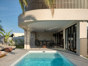 Walnut Brown| Mid-Century Pool CPR Sign